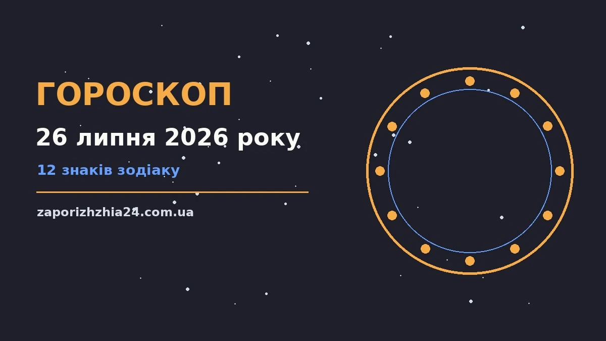 Недільний гороскоп на 26 липня 2026 року: прогноз для всіх знаків Зодіаку