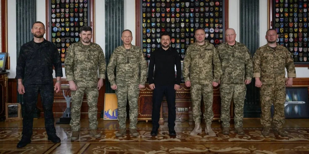 Зустріч президента Володимира Зеленського з військовим керівництвом ЗСУ