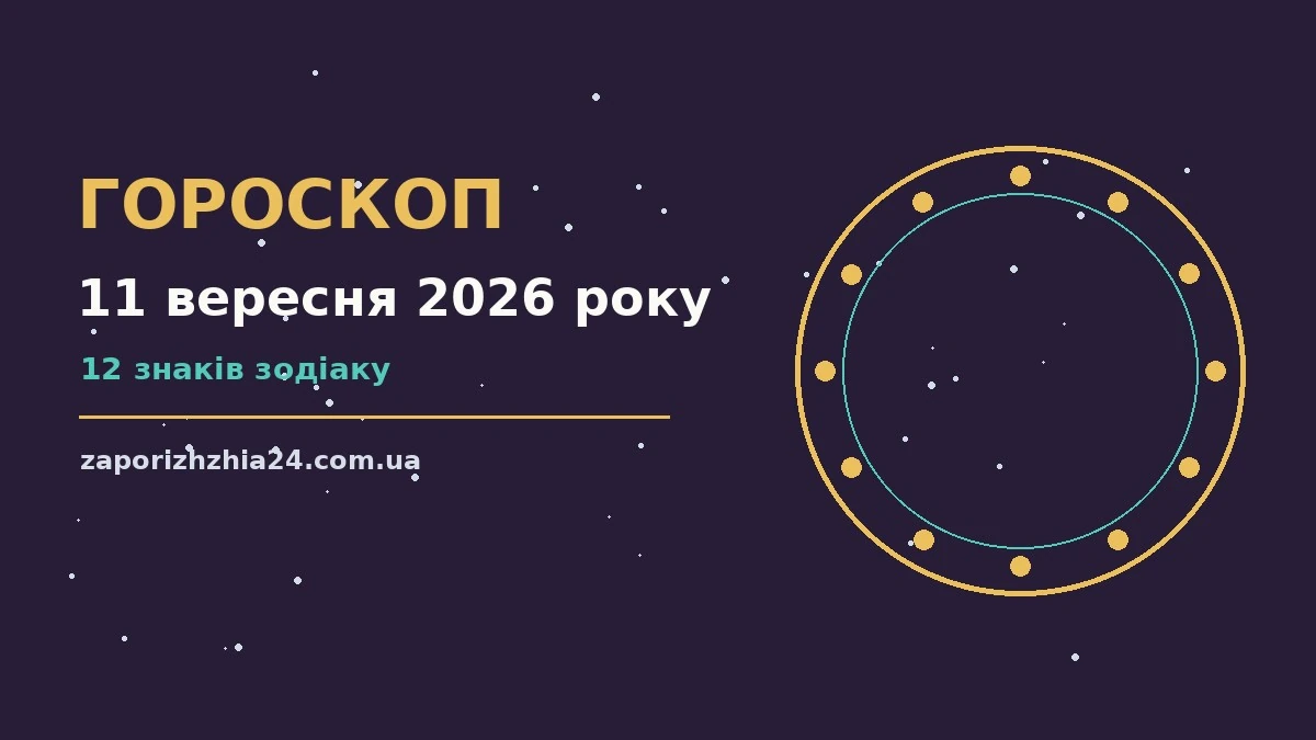 Астрологічний гороскоп на 11 вересня 2026 року для дванадцяти знаків зодіаку