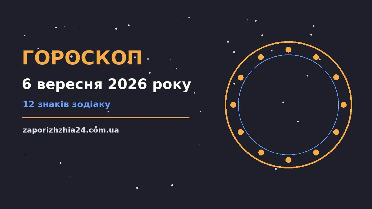 Гороскоп на 6 вересня 2026 року — ранкова чашка кави, нотатник і символи знаків Зодіаку на столі
