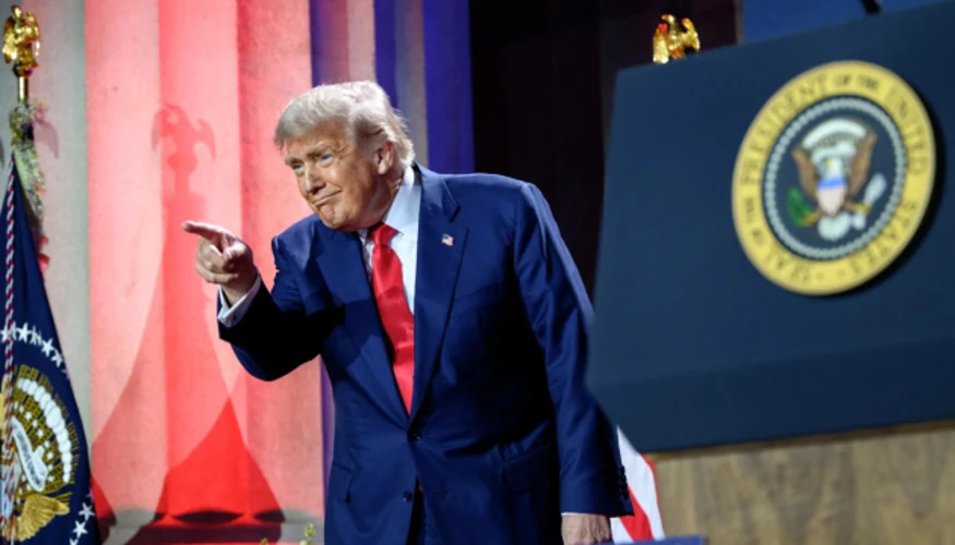 Президент США Дональд Трамп виступає на з'їзді Республіканської партії в Далласі 9 вересня 2026 року