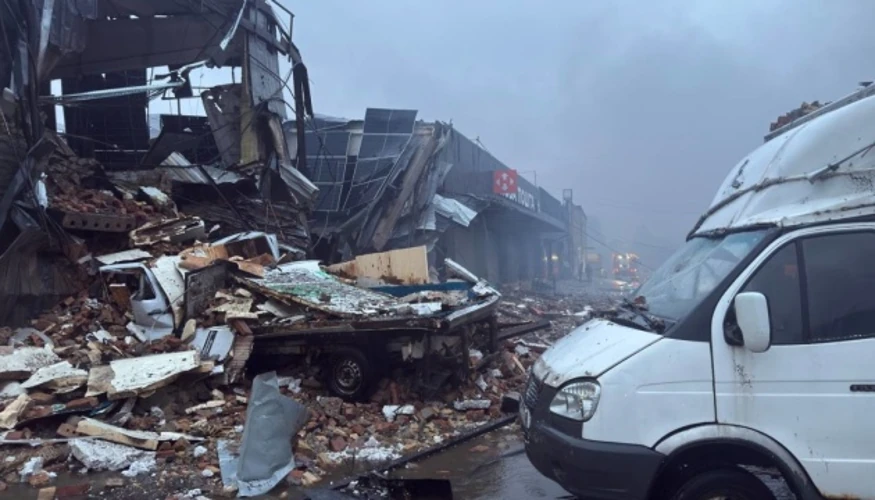 Наслідки ворожого обстрілу столиці на об'єктах «Нової пошти»