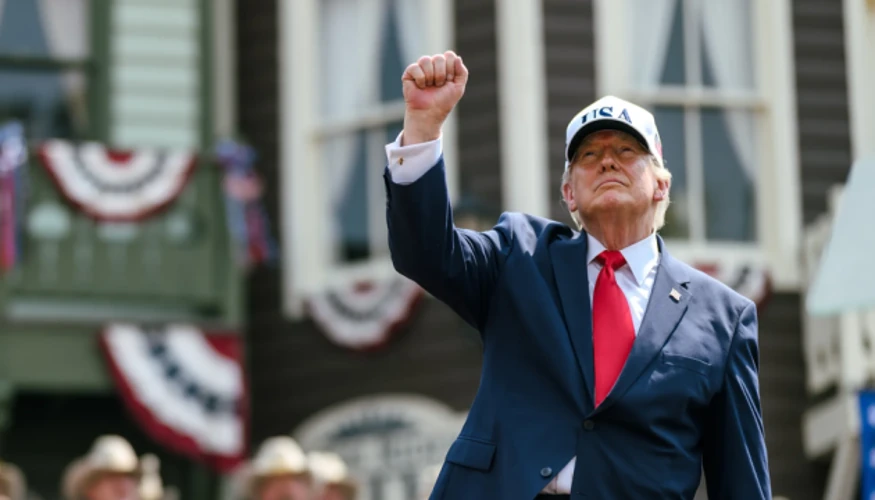 Президент США Дональд Трамп на передвиборчому мітингу у Техасі, США, 7 жовтня 2026 року